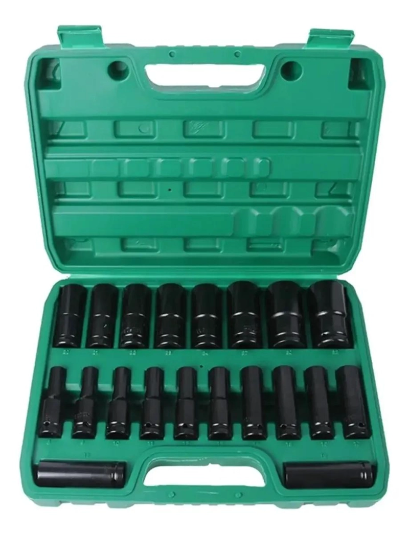 JUEGO DE DADOS LARGOS DE IMPACTO 20 PIEZAS - 1