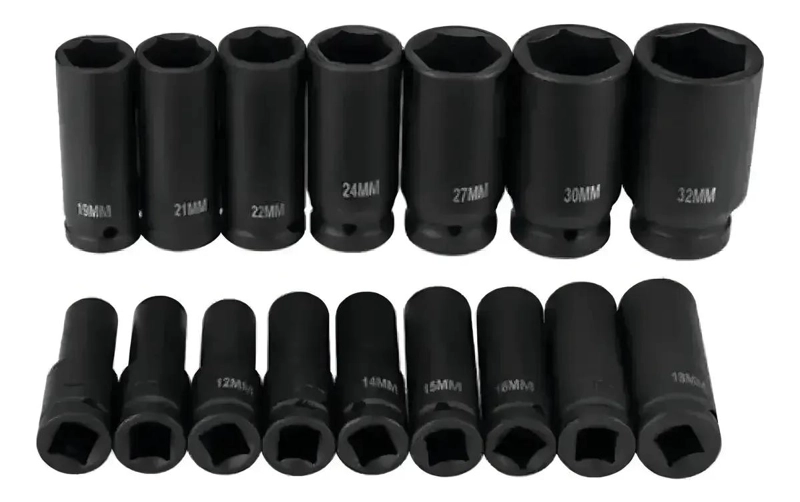 KIT DE DADOS DE IMPACTO 16 PIEZAS 10 A 32 MM - 2