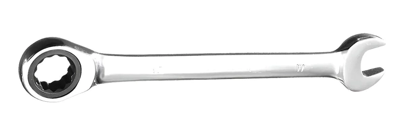 LLAVE PUNTA CORONA CON CHICHARRA 15 MM DE ACERO AL CROMO VANADIO - 1