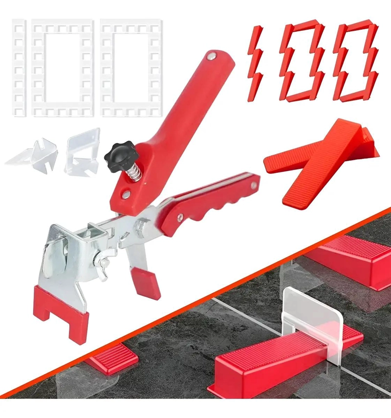 KIT DE NIVELACION PARA CERAMICOS CON CUÑAS Y CLIPS - 1