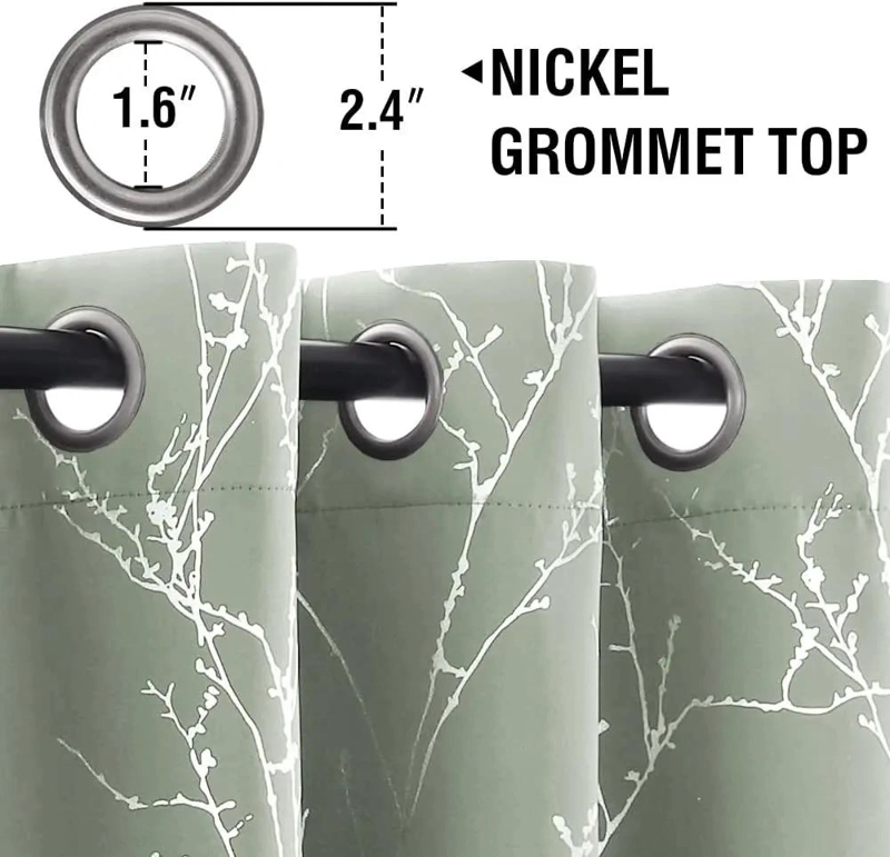 CORTINAS OPACAS CON ESTAMPADO DE ALUMINIO PARA DORMITORIO - 3