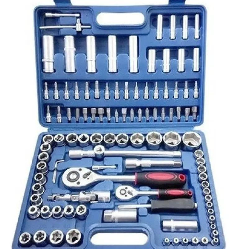 SET DE CAJA DE DADOS Y HERRAMIENTAS 108 PIEZAS - 1