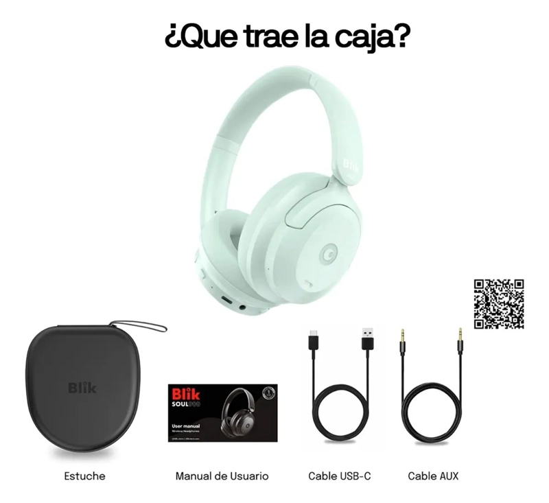 AUDIFONOS INALAMBRICOS CON CANCELACION DE RUIDO Y 60 HORAS DE BATERIA - 3