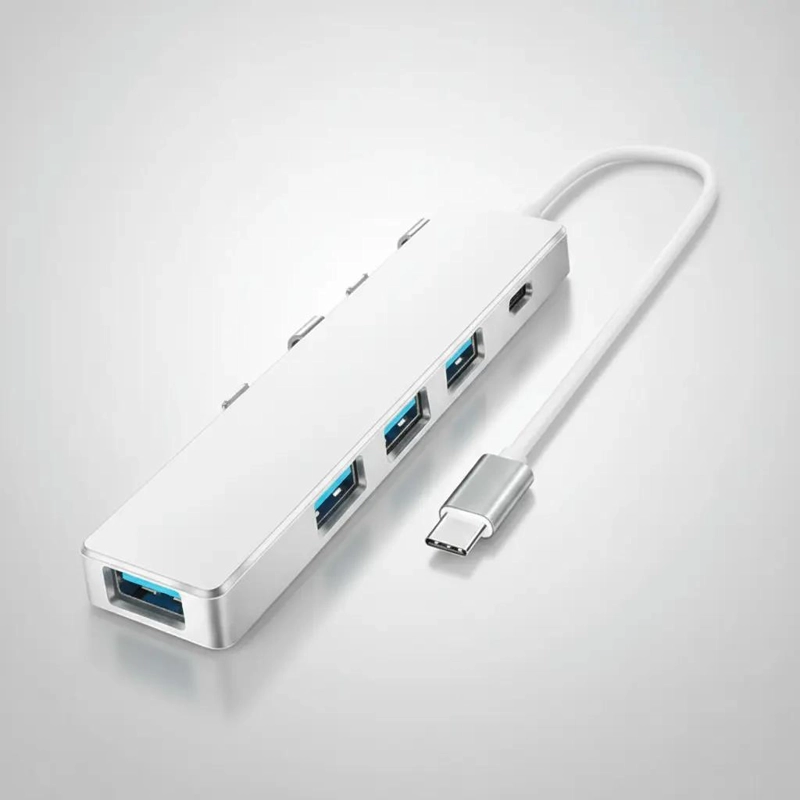 ADAPTADOR HUB USB TIPO C CON 5 PUERTOS PARA CONECTIVIDAD - 5