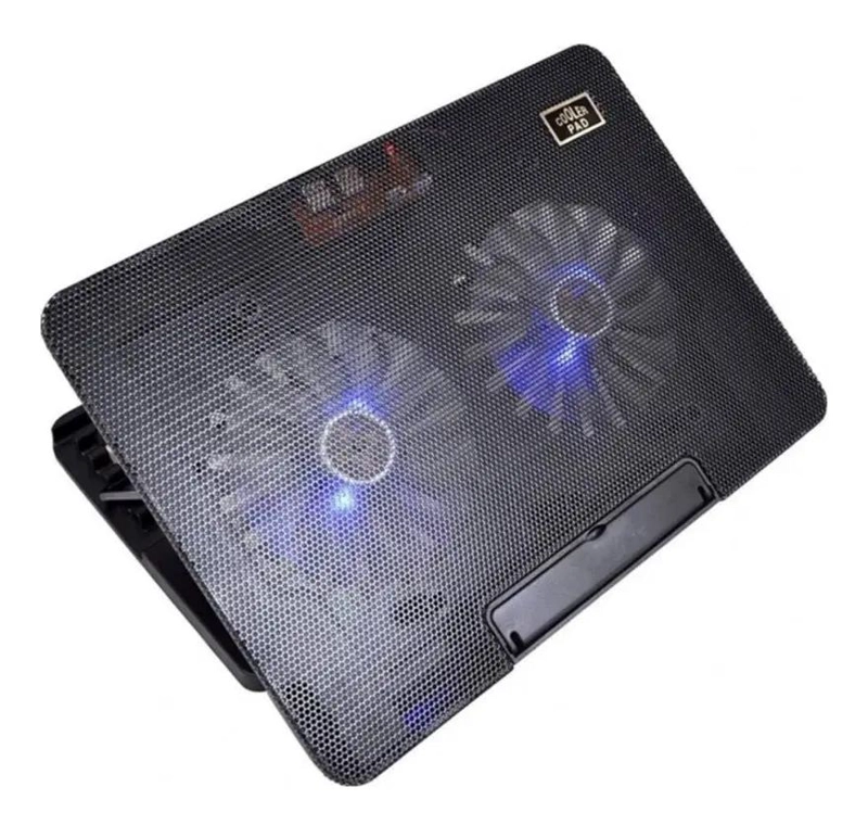BASE ENFRIADORA PARA LAPTOPS CON VENTILADORES AJUSTABLES Y USB - 2