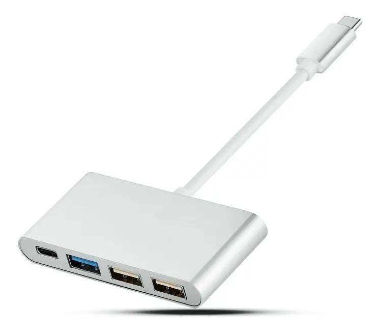HUB 4 EN 1 TIPO C CON PUERTOS USB 3.0 Y 2.0 - 1
