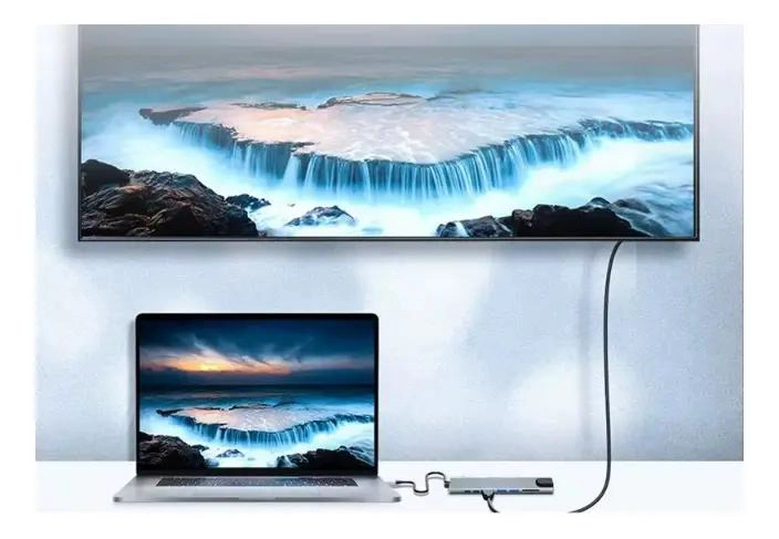 ADAPTADOR HUB TIPO C 8 PUERTOS CON HDMI Y USB 3.0 - 4