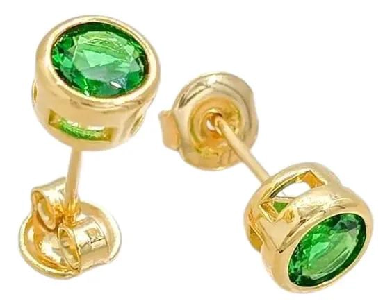 ARETES DE ORO LAMINADO 18K CON DISEÑO ELEGANTE Y MODERNO - 1