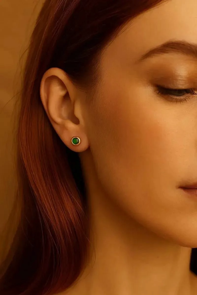 ARETES DE ORO LAMINADO 18K CON DISEÑO ELEGANTE Y MODERNO - 3