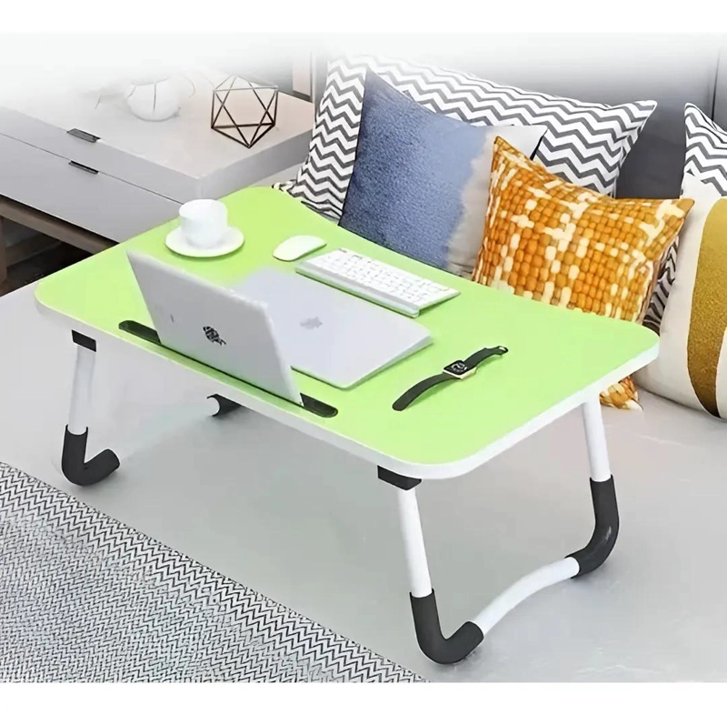 MESA PLEGABLE ANTIDESLIZANTE VERDE DE MADERA 60X40CM - 1