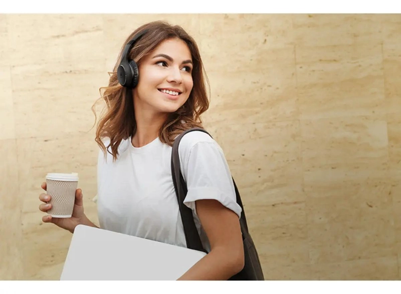 AUDIFONOS INALAMBRICOS BLUETOOTH CON MICROFONO Y DISEÑO PLEGABLE - 4