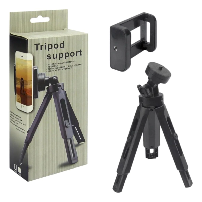 TRIPODE MINI EXTENSIBLE PARA CAMARA Y SMARTPHONE DE 27 CM - 4