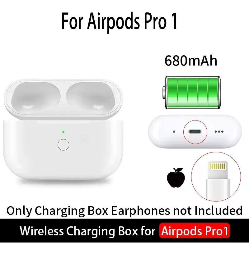 CAJA DE CARGA INALAMBRICA PARA AIRPODS PRO 2019 CON LIGHTNING - 3