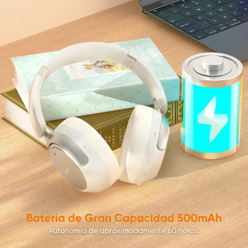AUDIFONO INALAMBRICO CON CANCELACION DE RUIDO Y MICROFONO - 2