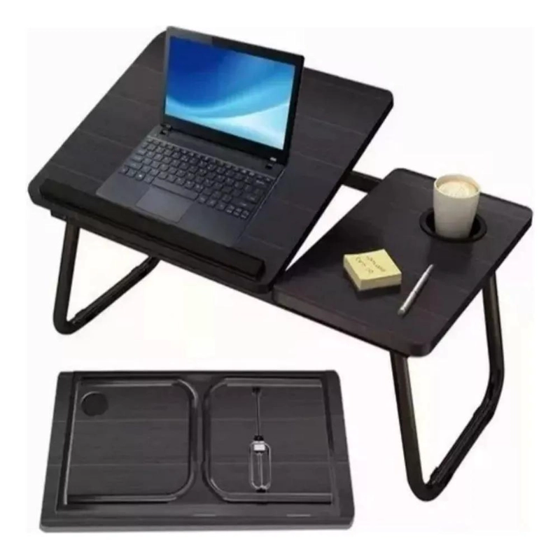 MESA PLEGABLE AJUSTABLE PARA LAPTOP CON SOPORTE ERGONOMICO - 1