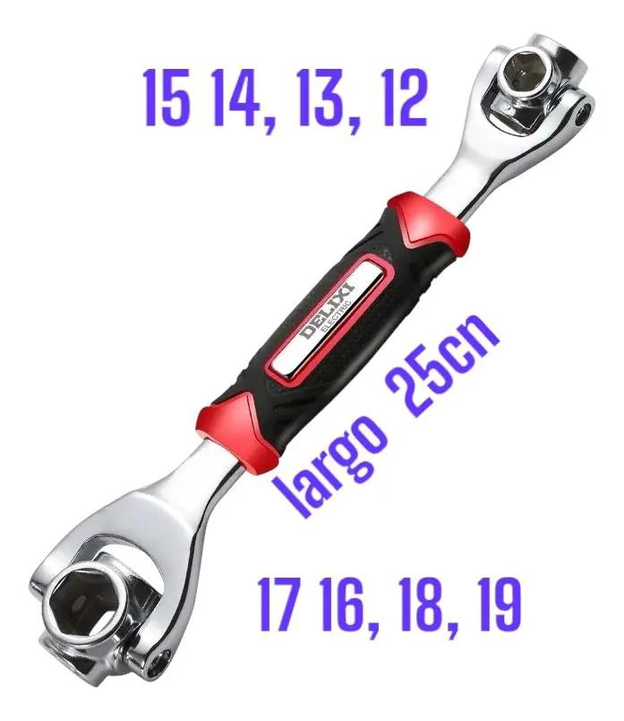 LLAVE UNIVERSAL 360° CON CABEZAL HEXAGONAL PARA BRICOLAJE - 2