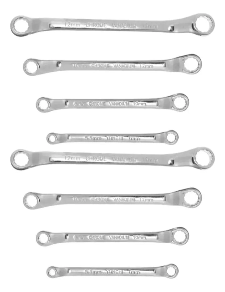 JUEGO DE LLAVES CORONA ACODADAS 8 PIEZAS DE 6 A 22 MM - 1