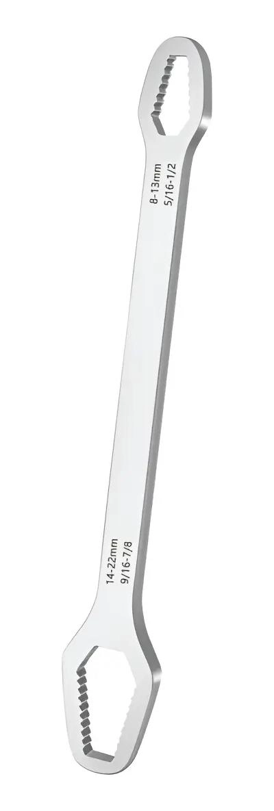 LLAVE UNIVERSAL AJUSTABLE DE TRINQUETE PARA REPARACIONES 8-22MM - 1