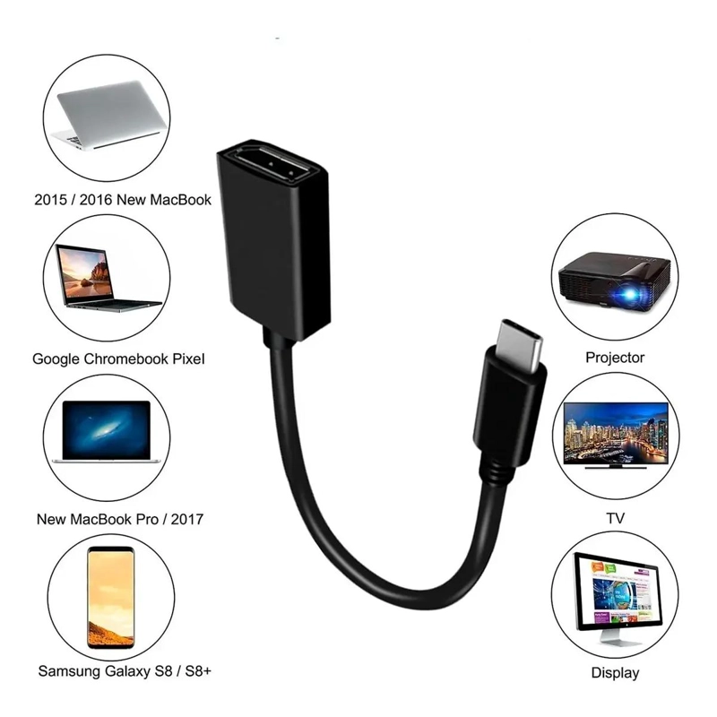 ADAPTADOR USB-C A DISPLAYPORT 4K 60HZ PARA MONITORES - 6