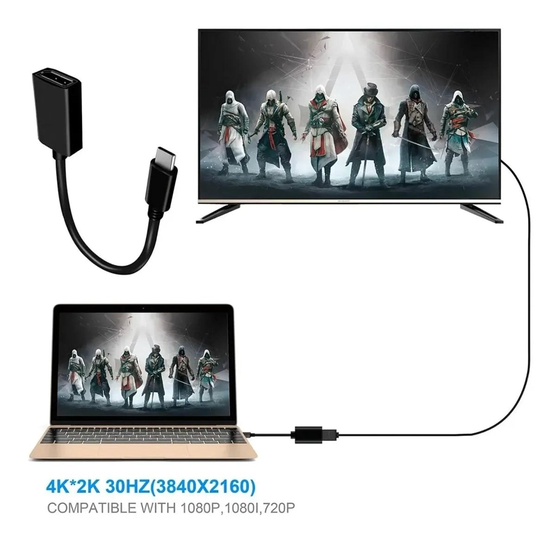 ADAPTADOR USB-C A DISPLAYPORT 4K 60HZ PARA MONITORES - 7