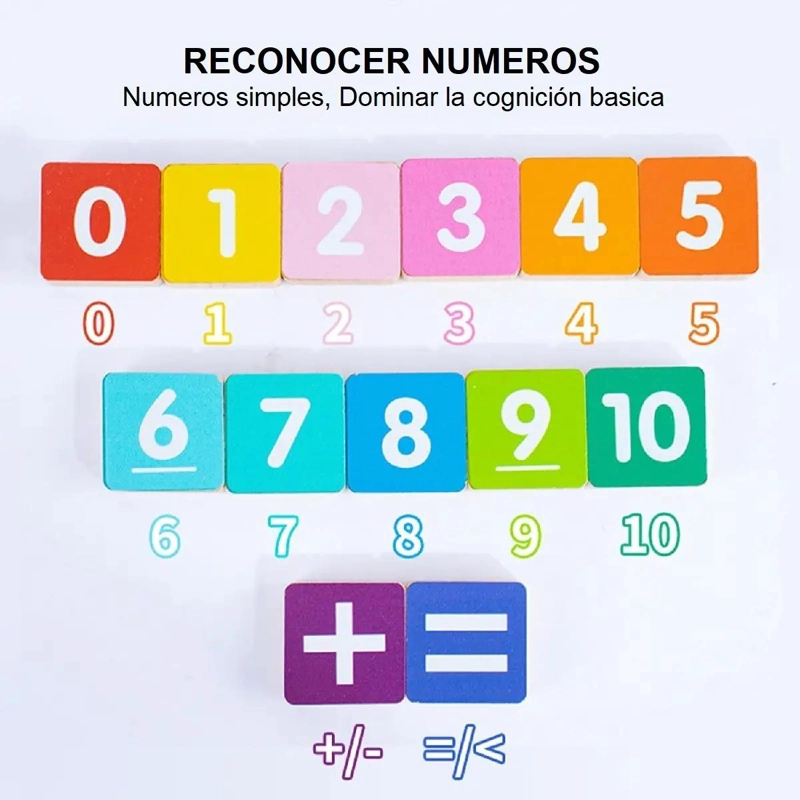JUGUETE DIDACTICO PARA APRENDER MATEMATICAS Y CONTEO - 7