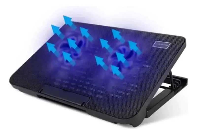 SOPORTE ENFRIADOR PARA PORTATIL CON VENTILADOR Y LUZ LED - 2