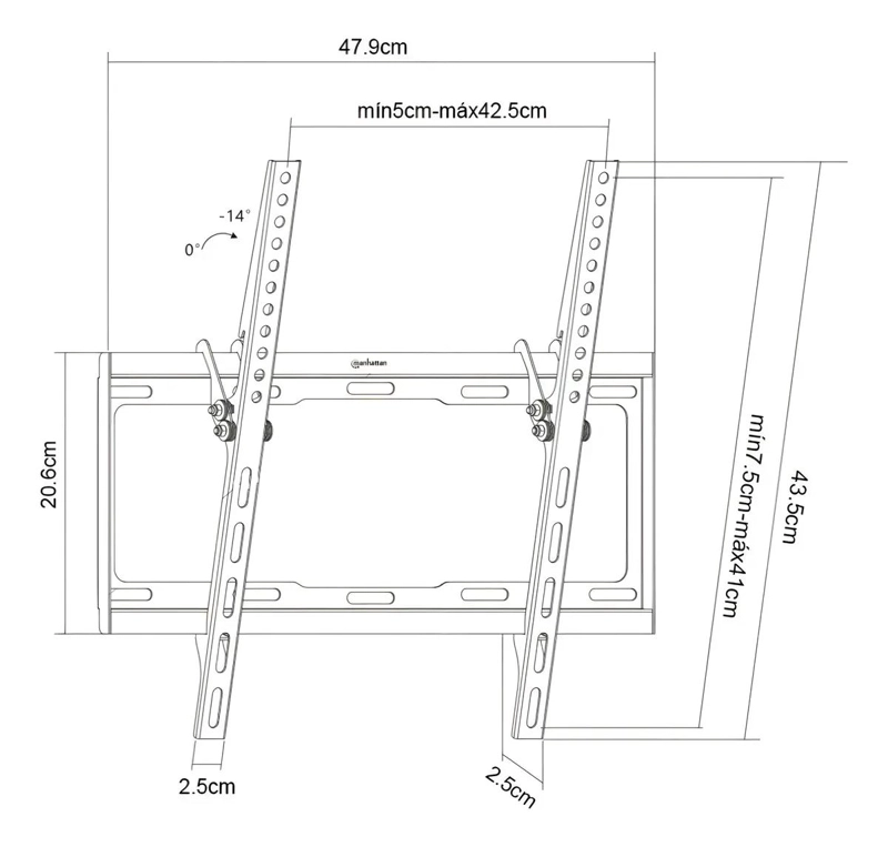 SOPORTE DE PARED PARA PANTALLAS DE 32' A 55' - 3