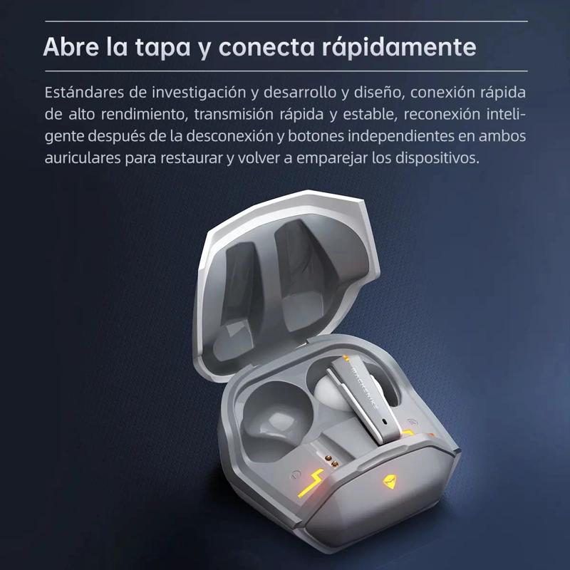 AURICULARES BLUETOOTH GAMER IN-EAR CON CANCELACION DE RUIDO Y MICROFONO - 5