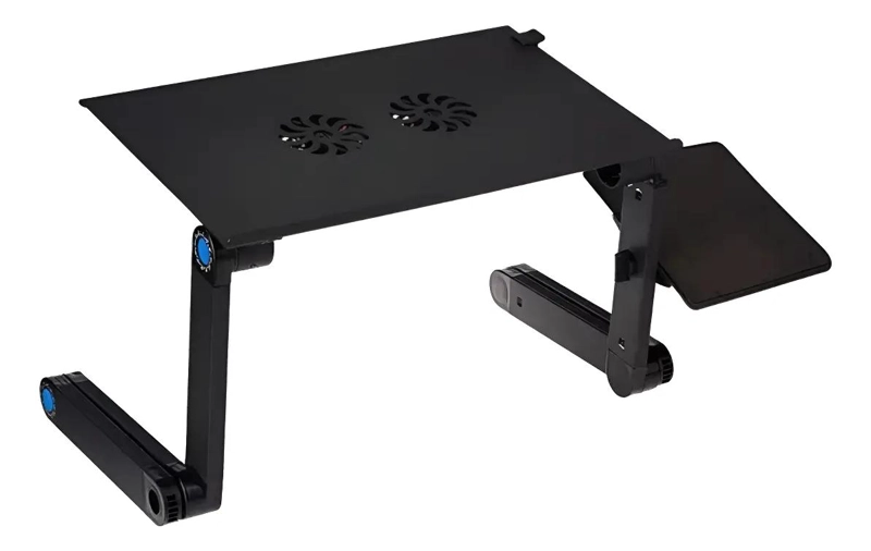 MESA PLEGABLE PARA NOTEBOOK CON VENTILADORES Y DISEÑO ERGONOMICO - 1