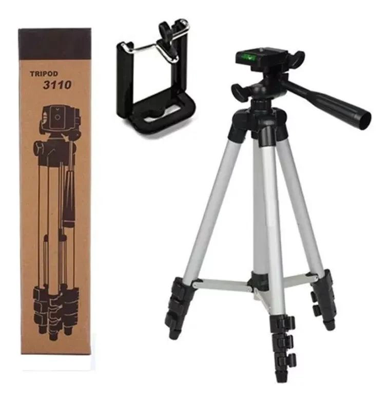 TRIPODE AJUSTABLE PARA CELULAR Y CAMARA DE ALUMINIO - 1