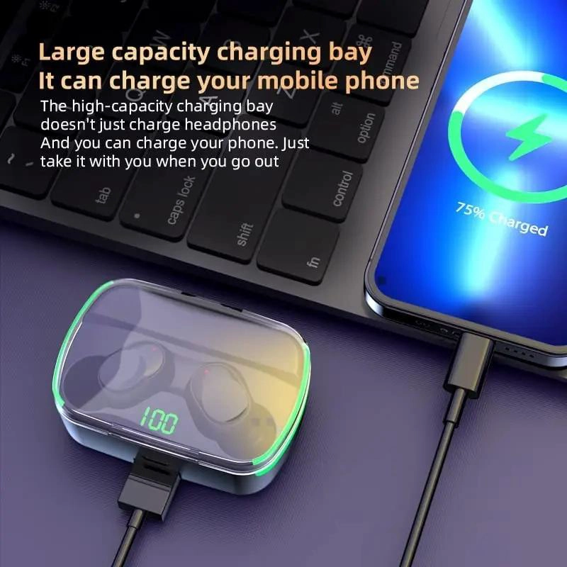 AURICULARES IN-EAR BLUETOOTH 5.3 IMPERMEABLES PARA GAMING - 7