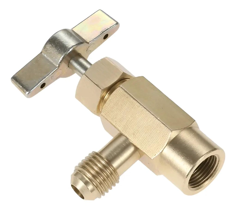 LLAVE CARGA GAS 134 1KG COLOR DORADO - 1