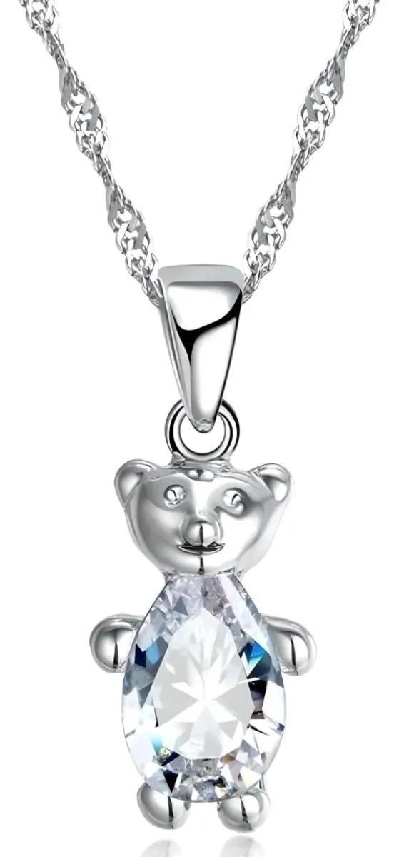 CONJUNTO DE AROS Y COLLAR DE PLATA 925 CON ZIRCONIA CUBICA - 3