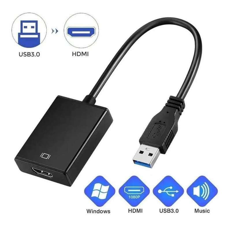 ADAPTADOR USB 3.0 A HDMI 1080P PARA PANTALLAS EXTERNAS - 3