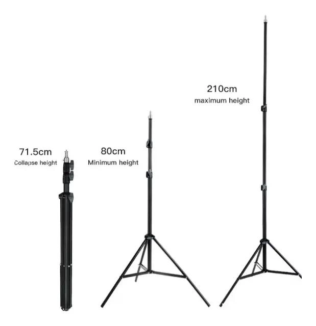 SOPORTE TRIPODE MULTIFUNCIONAL 2,1MTS PARA ESTUDIO FOTOGRAFICO - 8