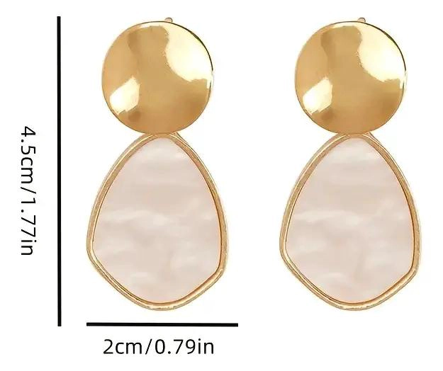 AROS PENDIENTES ELEGANTES LARGOS CON BOLSA DE JOYAS - 3