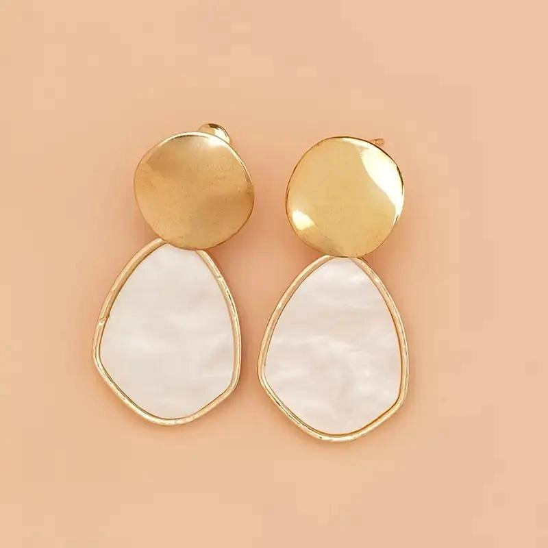 AROS PENDIENTES ELEGANTES LARGOS CON BOLSA DE JOYAS - 4