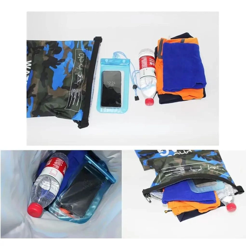 MOCHILA IMPERMEABLE DE PVC PARA CAMPING Y VIAJE 20 LITROS - 2
