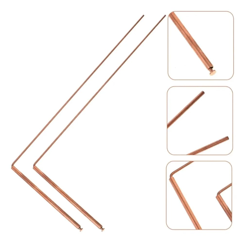 SET DE 2 VARILLAS DE RADIESTESIA EN L PARA DETECCION DE ENERGIAS - 1
