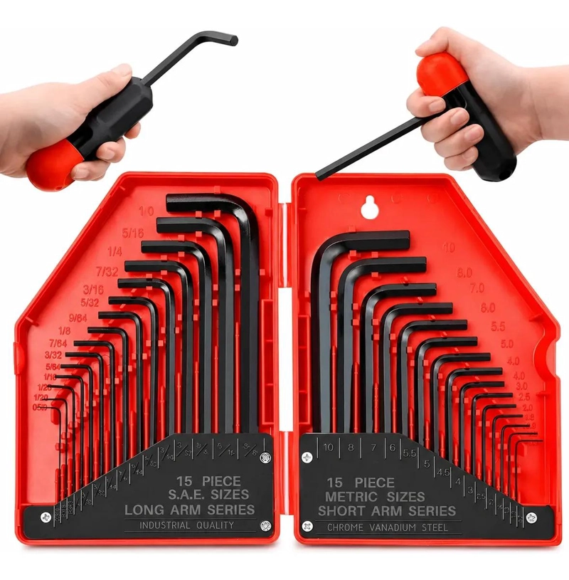 SET DE 30 LLAVES ALLEN HEXAGONALES PARA MANTENIMIENTO - 1