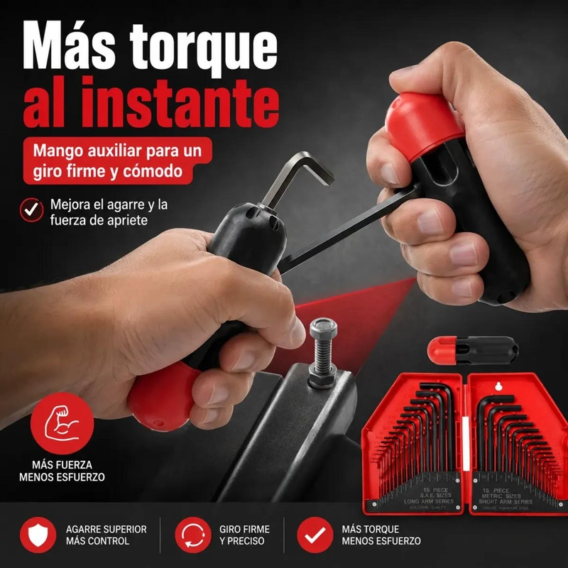 SET DE 30 LLAVES ALLEN HEXAGONALES PARA MANTENIMIENTO - 4