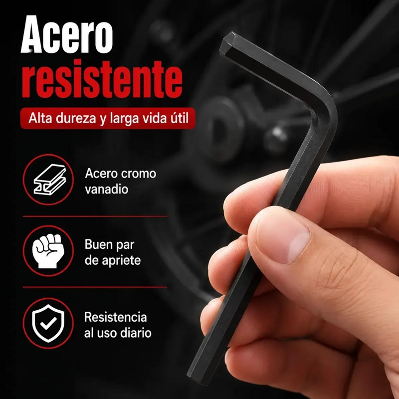 SET DE 30 LLAVES ALLEN HEXAGONALES PARA MANTENIMIENTO - 5