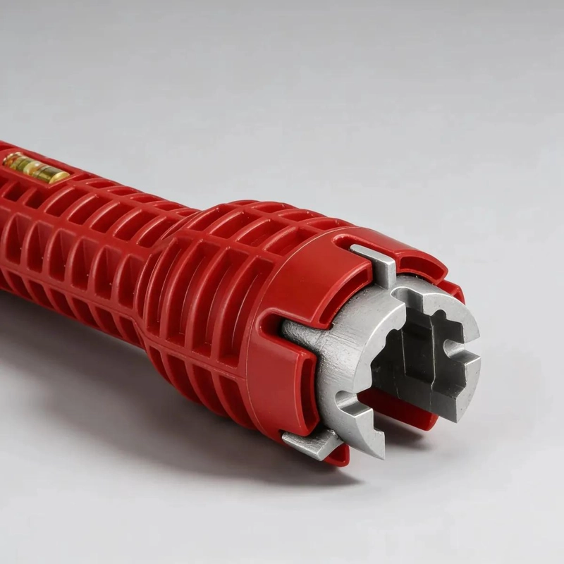 LLAVE MULTIFUNCIONAL PARA APRETAR GRIFOS Y TUBERIAS COLOR ROJO - 10