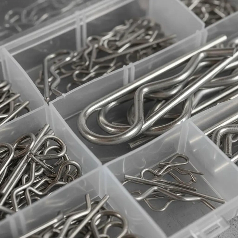 SET DE CHAVETAS Y SEGUROS TIPO R CON 150 UNIDADES - 6