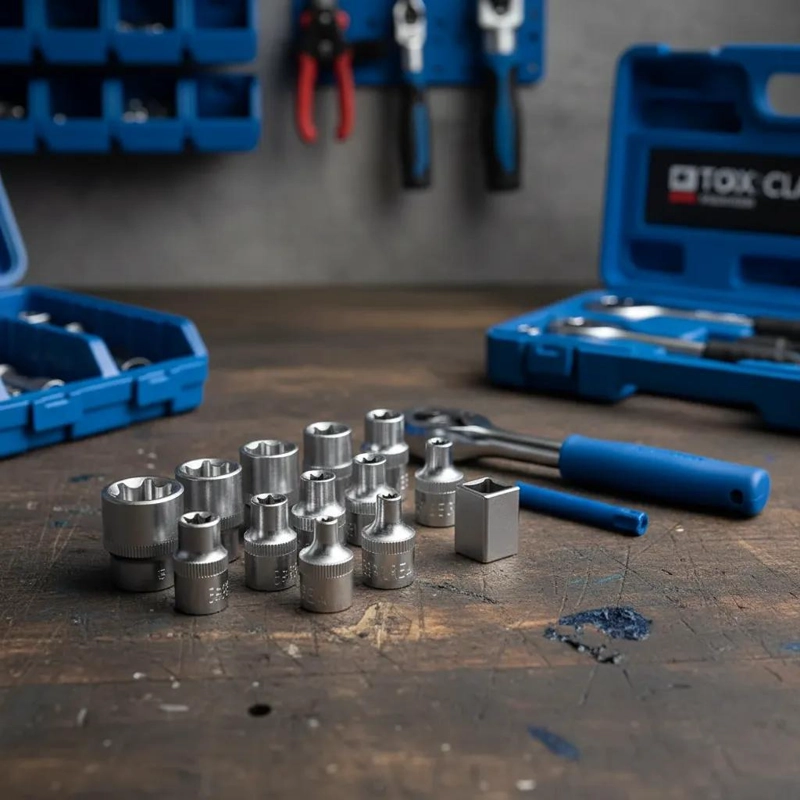 KIT DE HERRAMIENTAS 34 PIEZAS EN ESTUCHE AZUL - 6