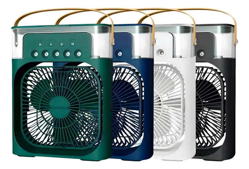 MINI VENTILADOR HUMIDIFICADOR PORTATIL USB COLOR NEGRO - 3
