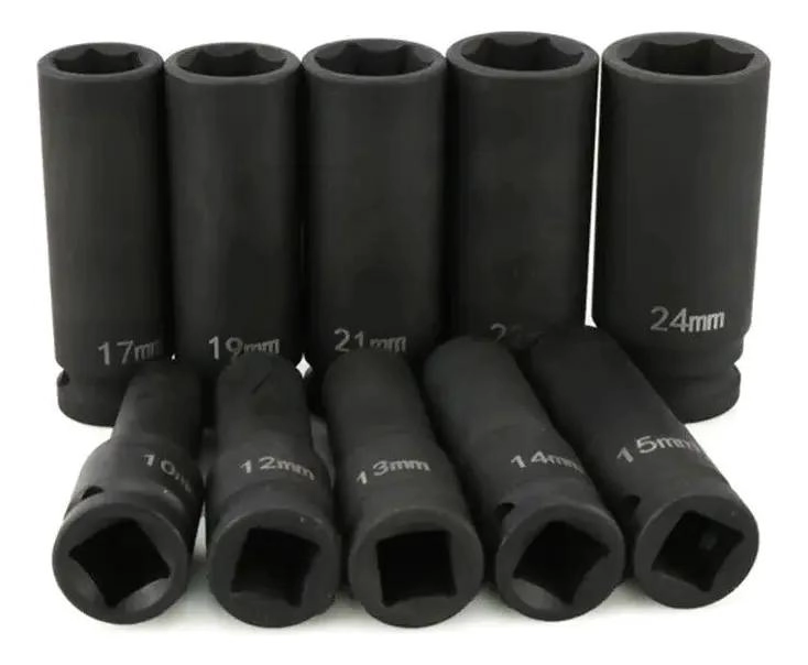SET DE DADOS DE IMPACTO LARGO 10 PIEZAS PARA HERRAMIENTAS - 5