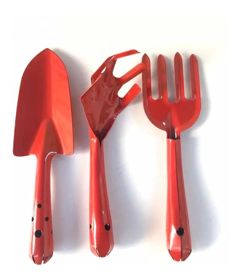 SET DE HERRAMIENTAS DE JARDIN METALICAS DE 3 PIEZAS - 1