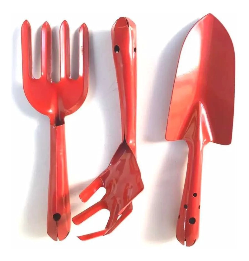 SET DE HERRAMIENTAS DE JARDIN METALICAS DE 3 PIEZAS - 2