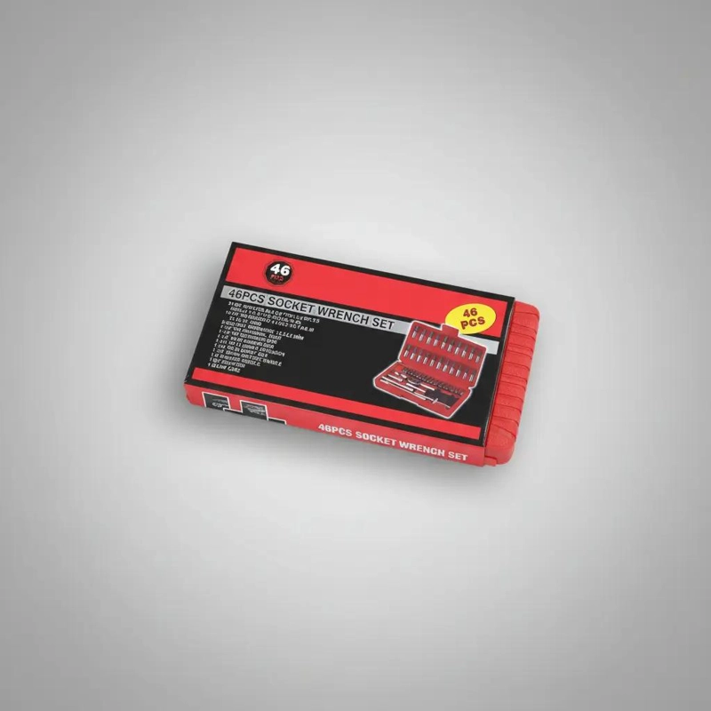KIT DE HERRAMIENTAS VERSATIL CON 46 PIEZAS EN COLOR ROJO - 2